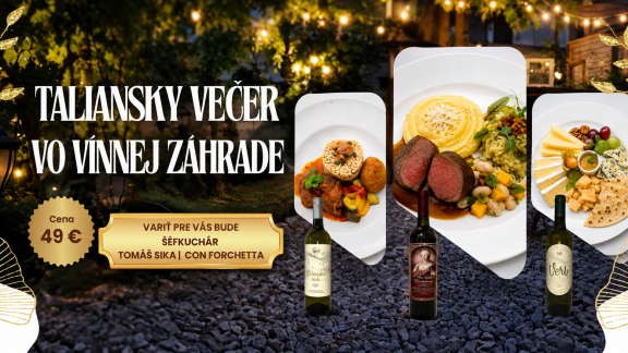 Taliansky večer vo Vínnej záhrade